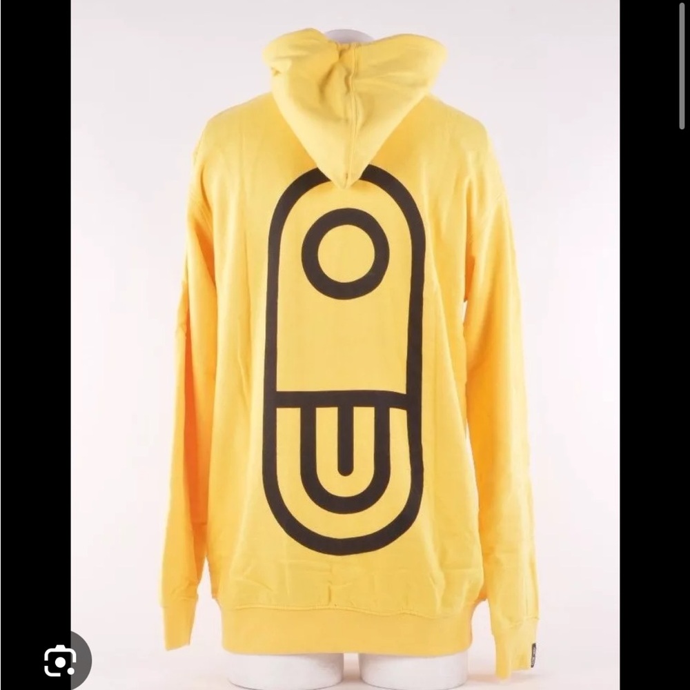 BNWT Airblaster Airpill Zip Up Hoodie Yellow Large